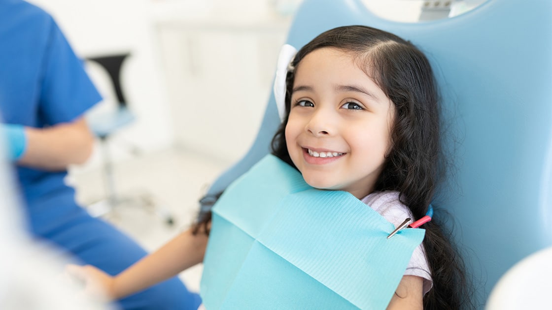 Child at dentist